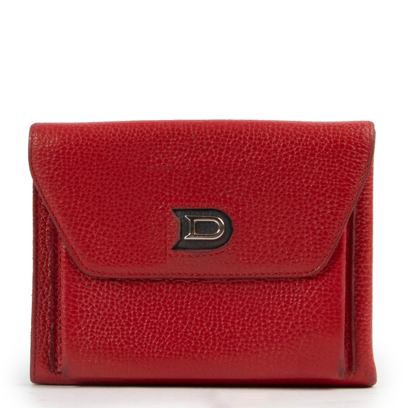 Delvaux Red Leather wallet