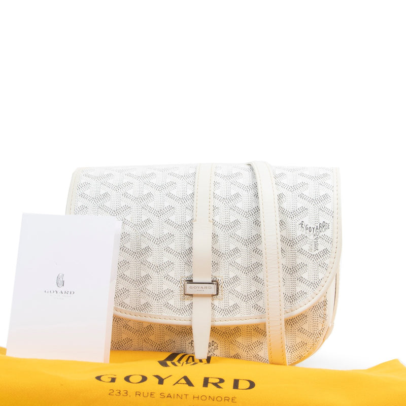 Goyard White Belvédère Bag PM