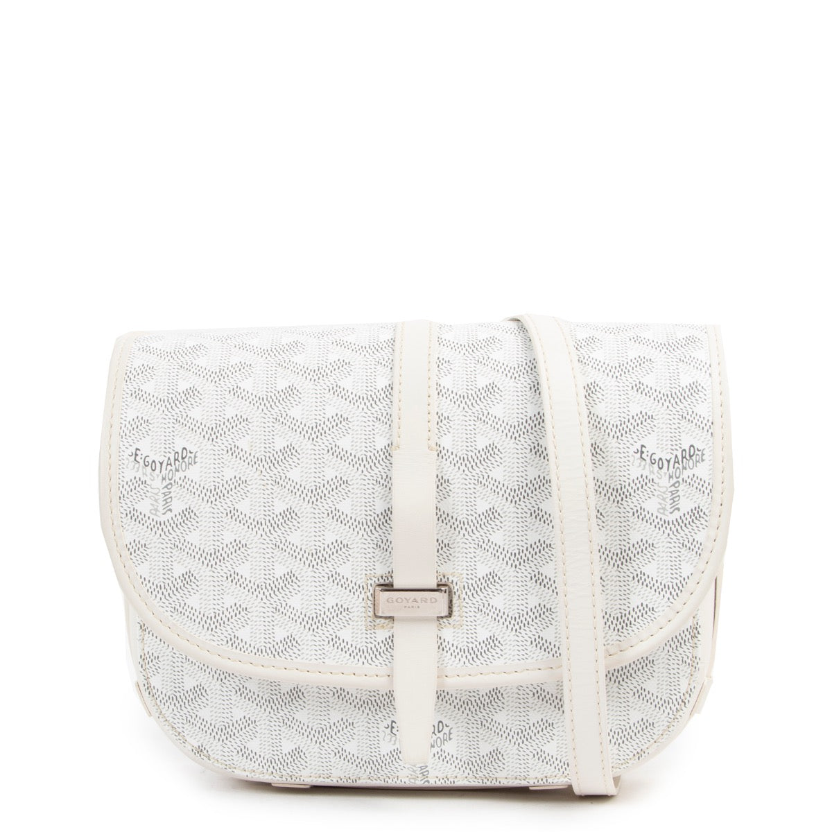 Goyard White Belvédère Bag PM