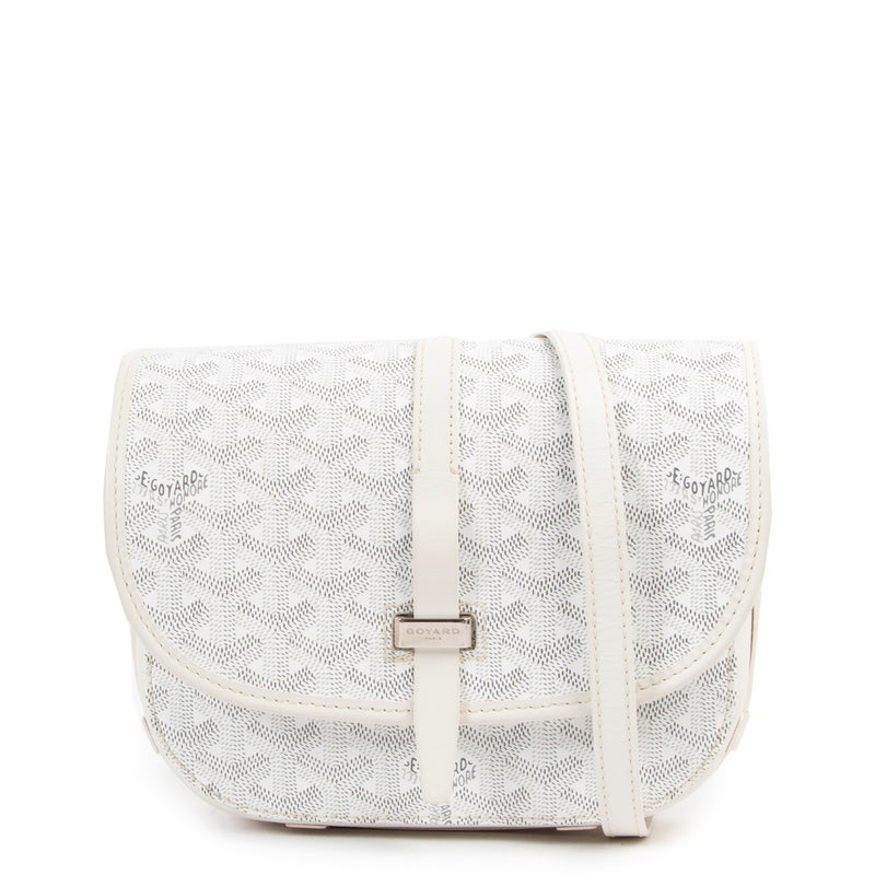 Goyard White Belvédère Bag PM