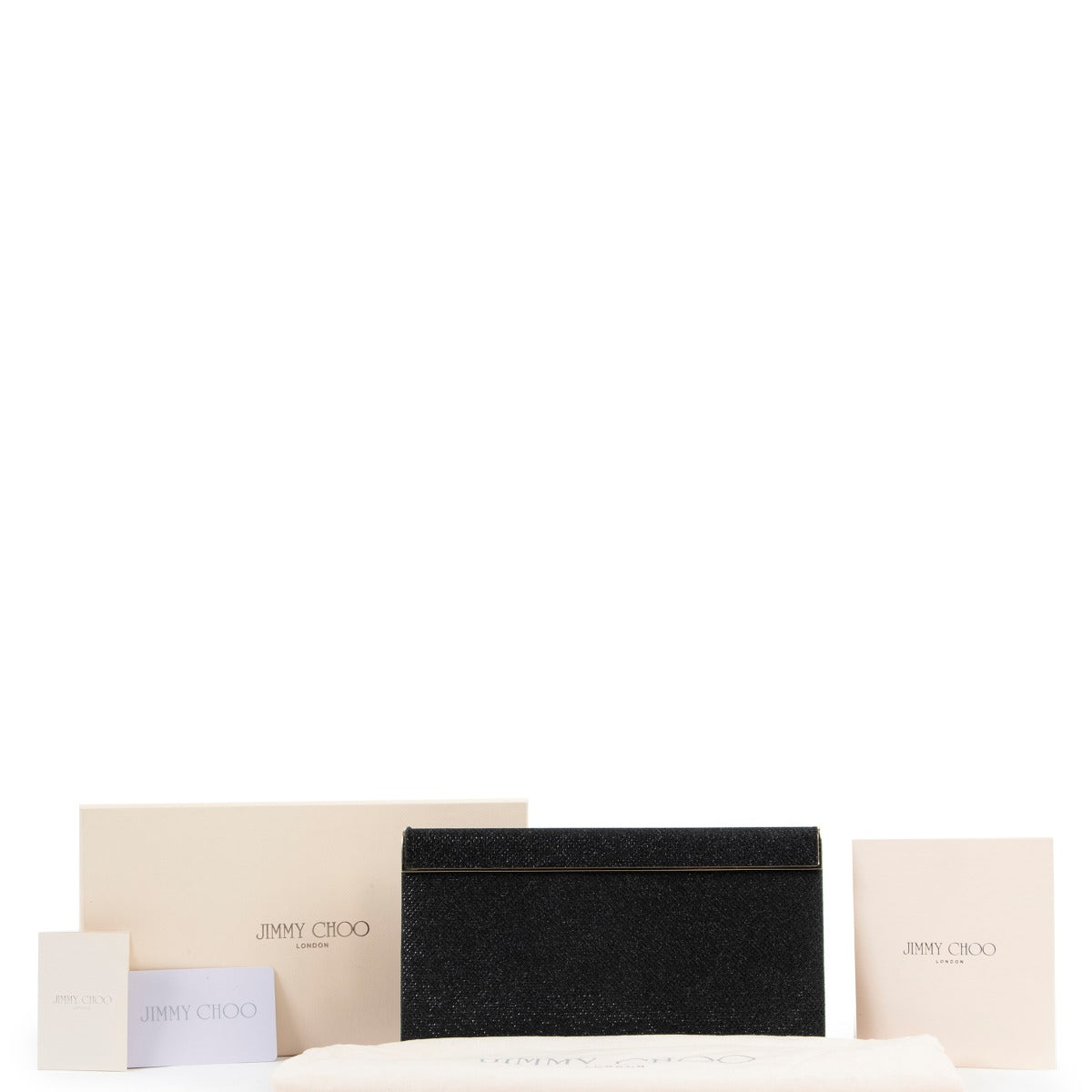 Jimmy Choo Black Glitter Clutch available at Labellov in very good condition, with small sign of use. Buy and sell your designer items at Labellov Antwerp and give them a secondlife
