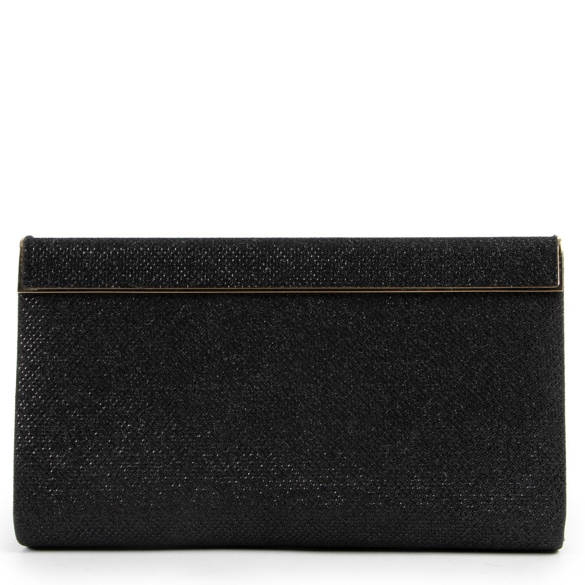 Jimmy Choo Black Glitter Clutch