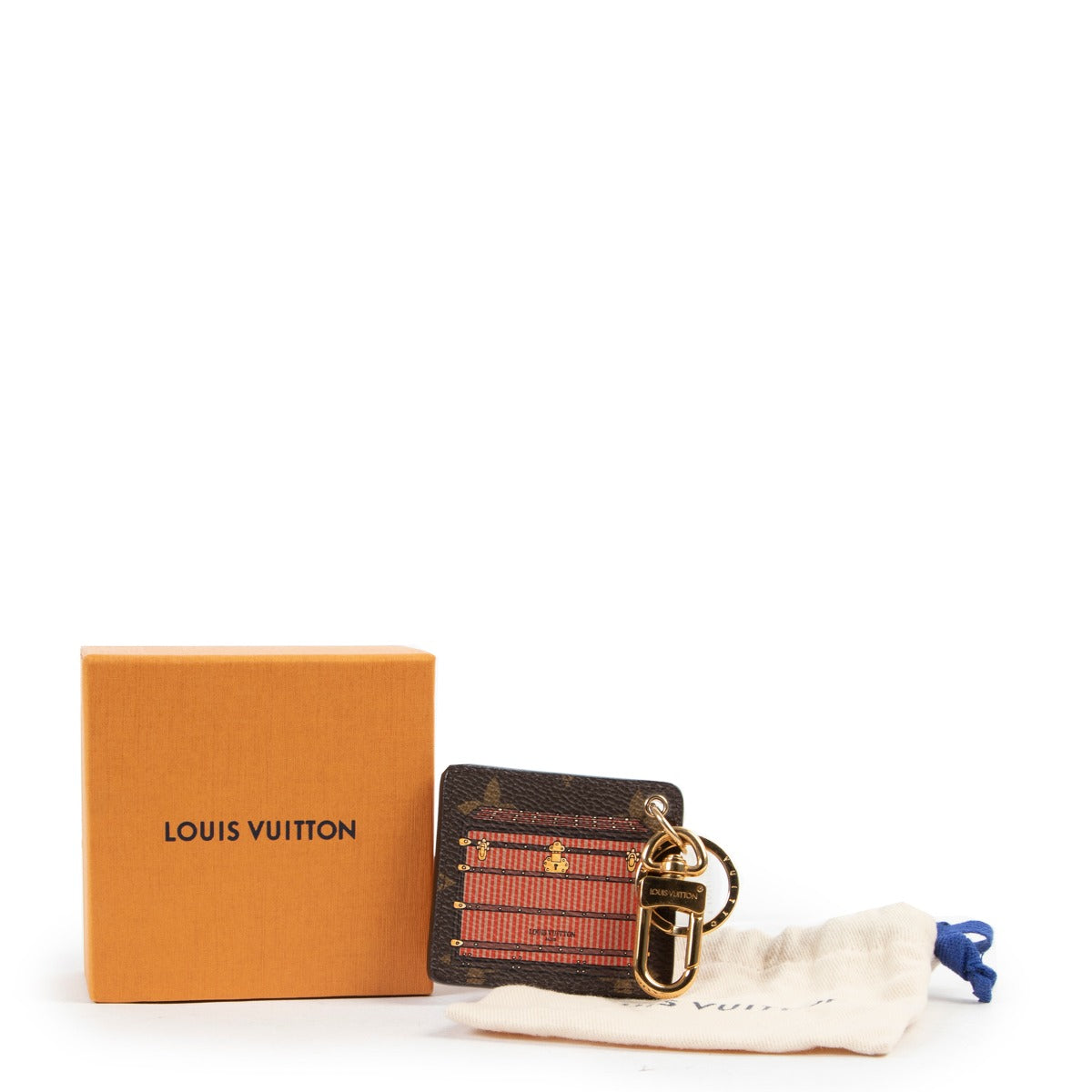 Buy and sell your designer items at Labellov. Buy this Louis Vuitton Limited Edition Monogram Red Illustre Trunk Keychain online or in store at Labellov Antwerp