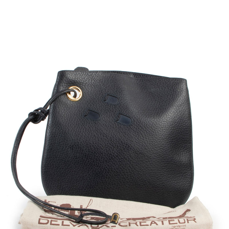 This Delvaux Blue Shoulder Bag is available at Labellov online or in store for a reasonable price and in good vintage condition.