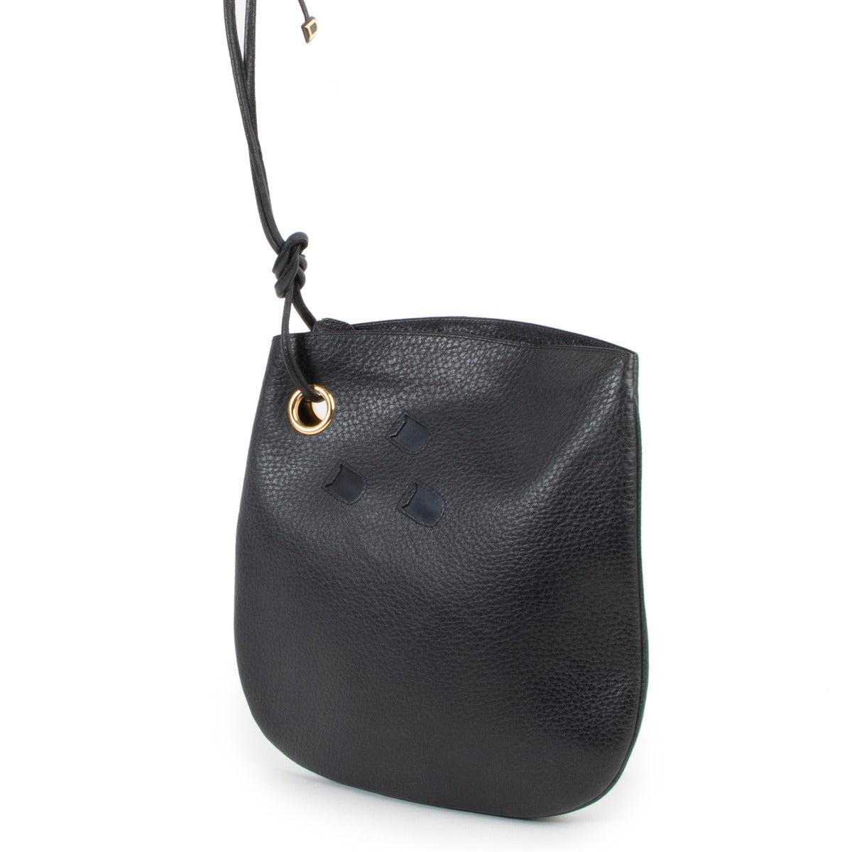 This Delvaux Blue Shoulder Bag is available at Labellov online or in store for a reasonable price and in good vintage condition.