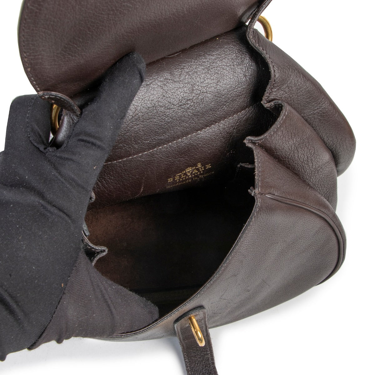 Get this Delvaux Brown Cerceau Shoulder Bag at Labellov in good condition online or in store at Verlatstraat Antwerp. Come by and shop.