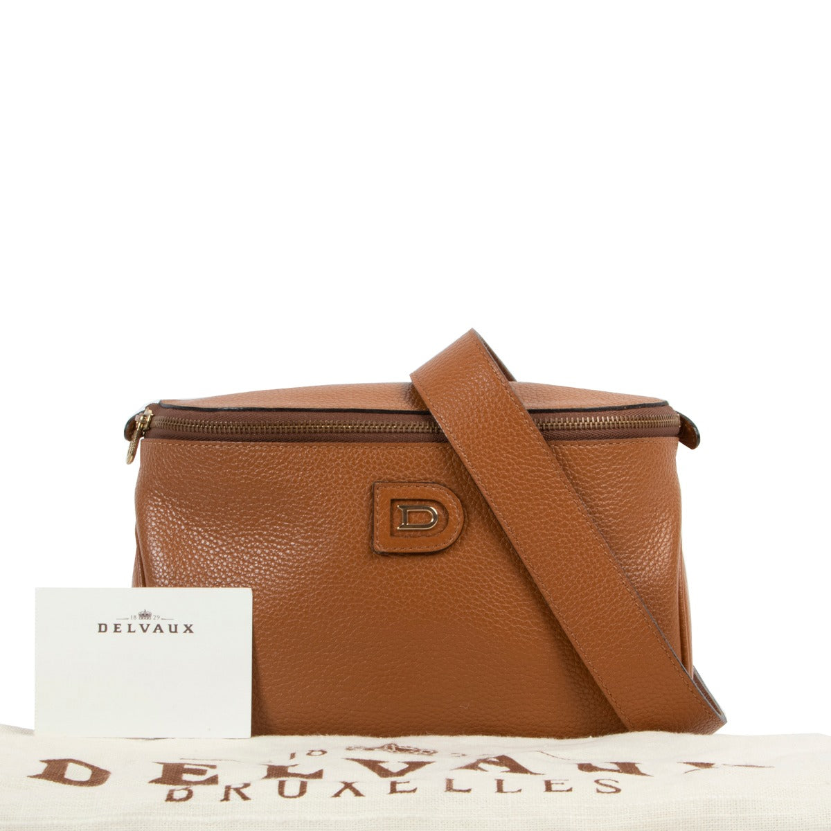Get this Delvaux Cognac Belt Bag at Labellov now in very good condition