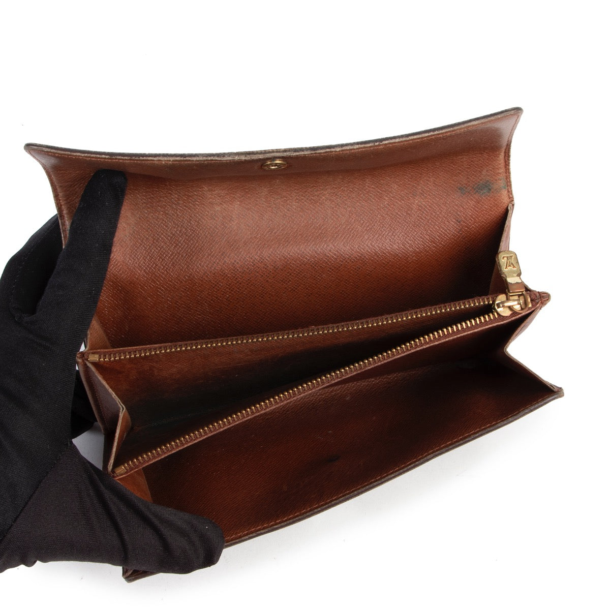 Online kopen Louis Vuitton tweedehands monogram portemonnee kopen.