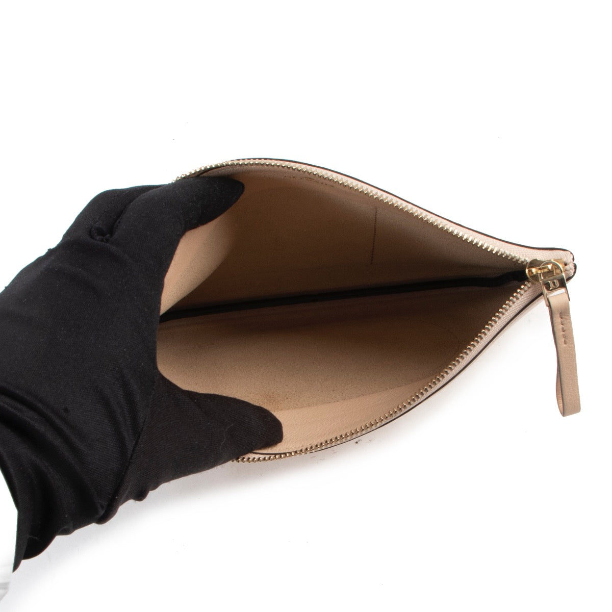 Delvaux Beigekleurige Clutch