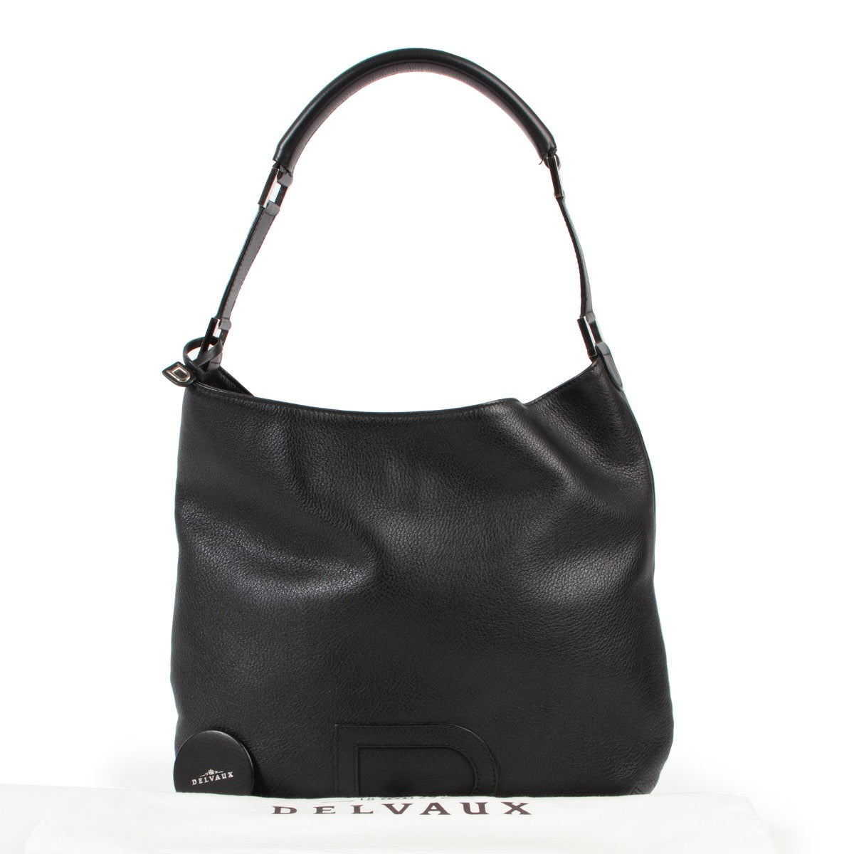Achetez en ligne un authentique sac à bandoulière Delvaux Le Louise PM en cuir noir au bon prix.