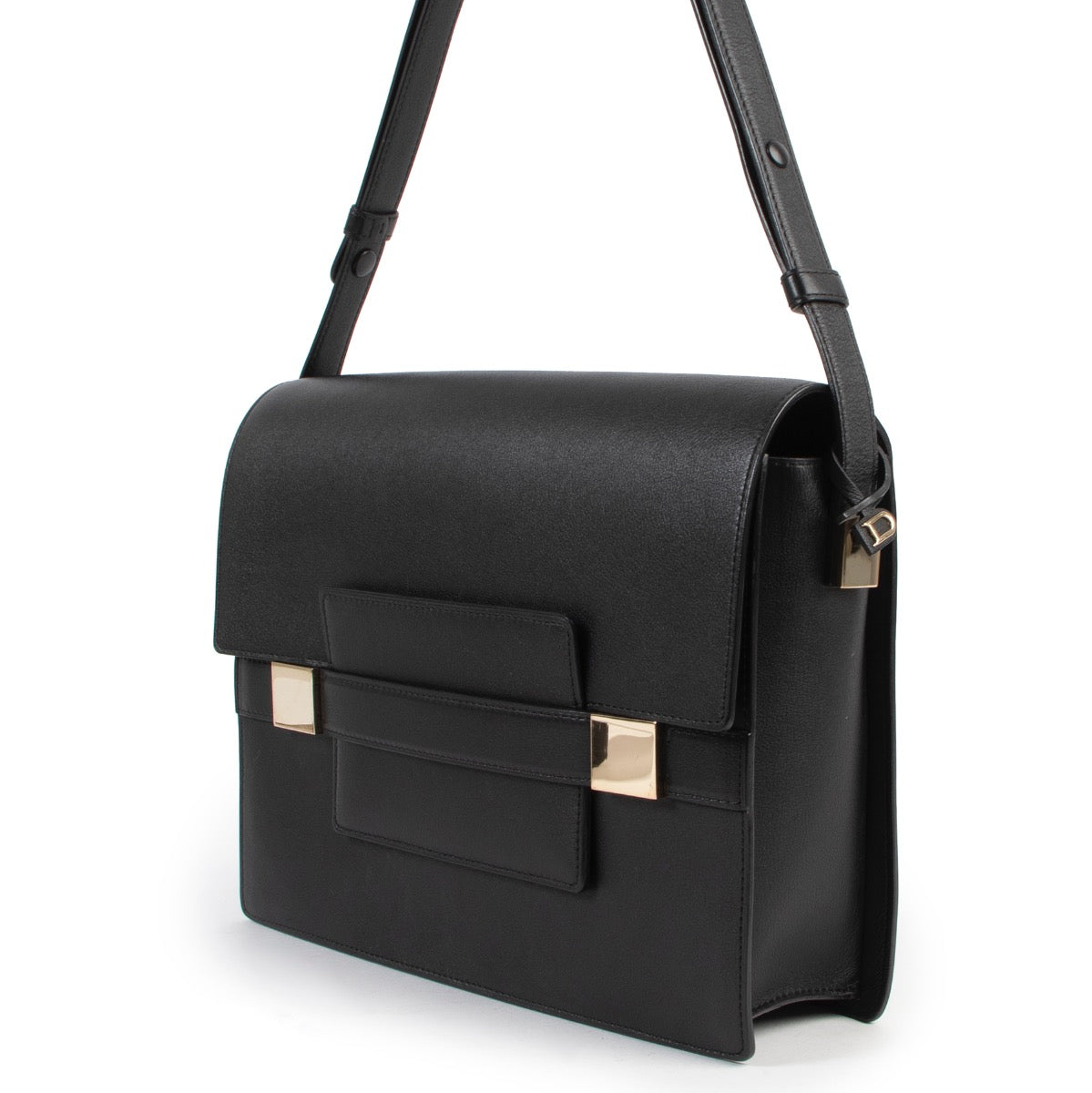 shop authentic second hand Delvaux Black Le Madame XL Shoulder bag by labellov