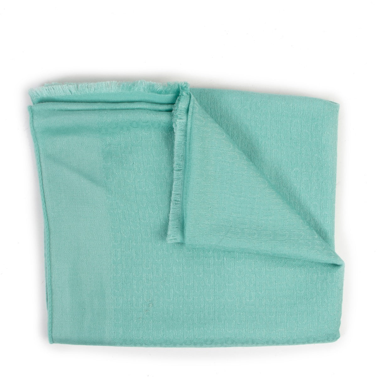 Shop safe online authentic Delvaux Blue Wool Scarf.