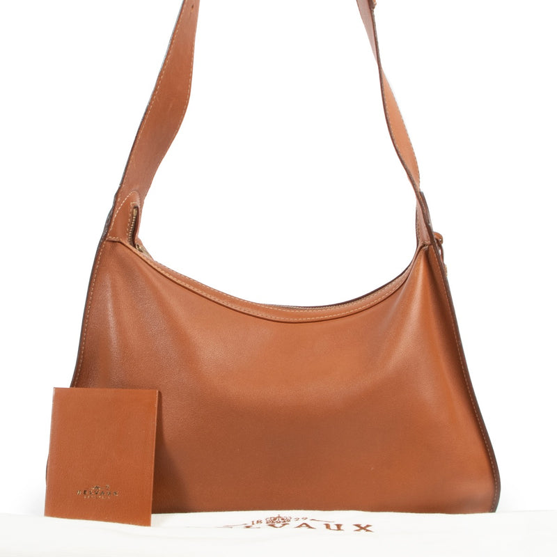 Winkel veilig online bij Labellov.com deze Delvaux Cognac Pensee Mustang Schouder tas.