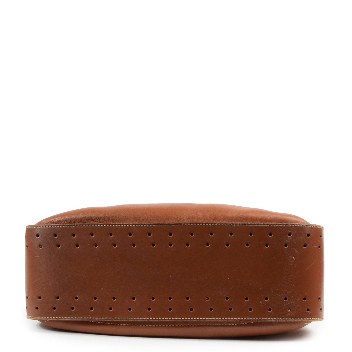 Shop safe online at Labellov.com this Delvaux Cognac Pensee Mustang Shoulder bag.