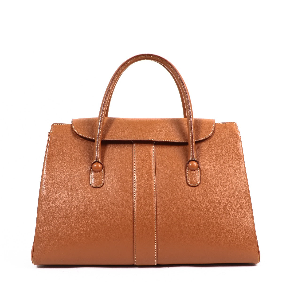 Buy an authentic second-hand Delvaux Cognac Jumping Fauve Cabriolet Top Handle Bag in very good condition at Labellov in Antwerp.