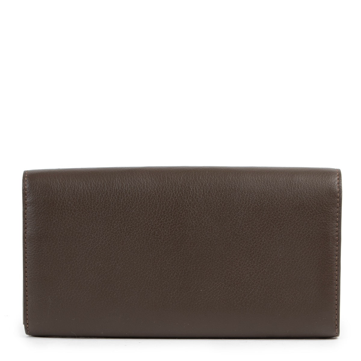 Delvaux Olive Brown Escudo Wallet