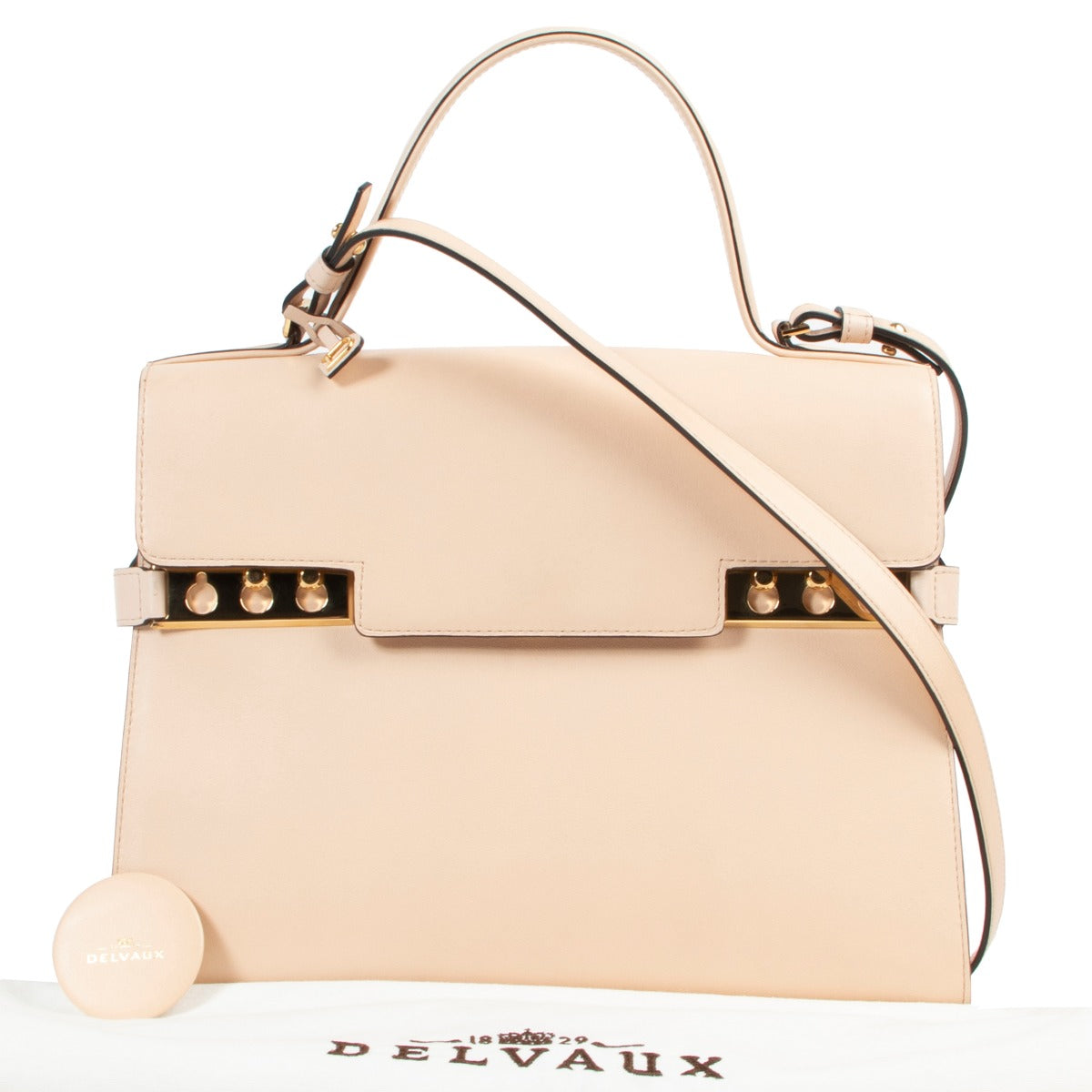 Delvaux Poudre Calf Souple Tempete GM on Labellov, Worldwide Shipping