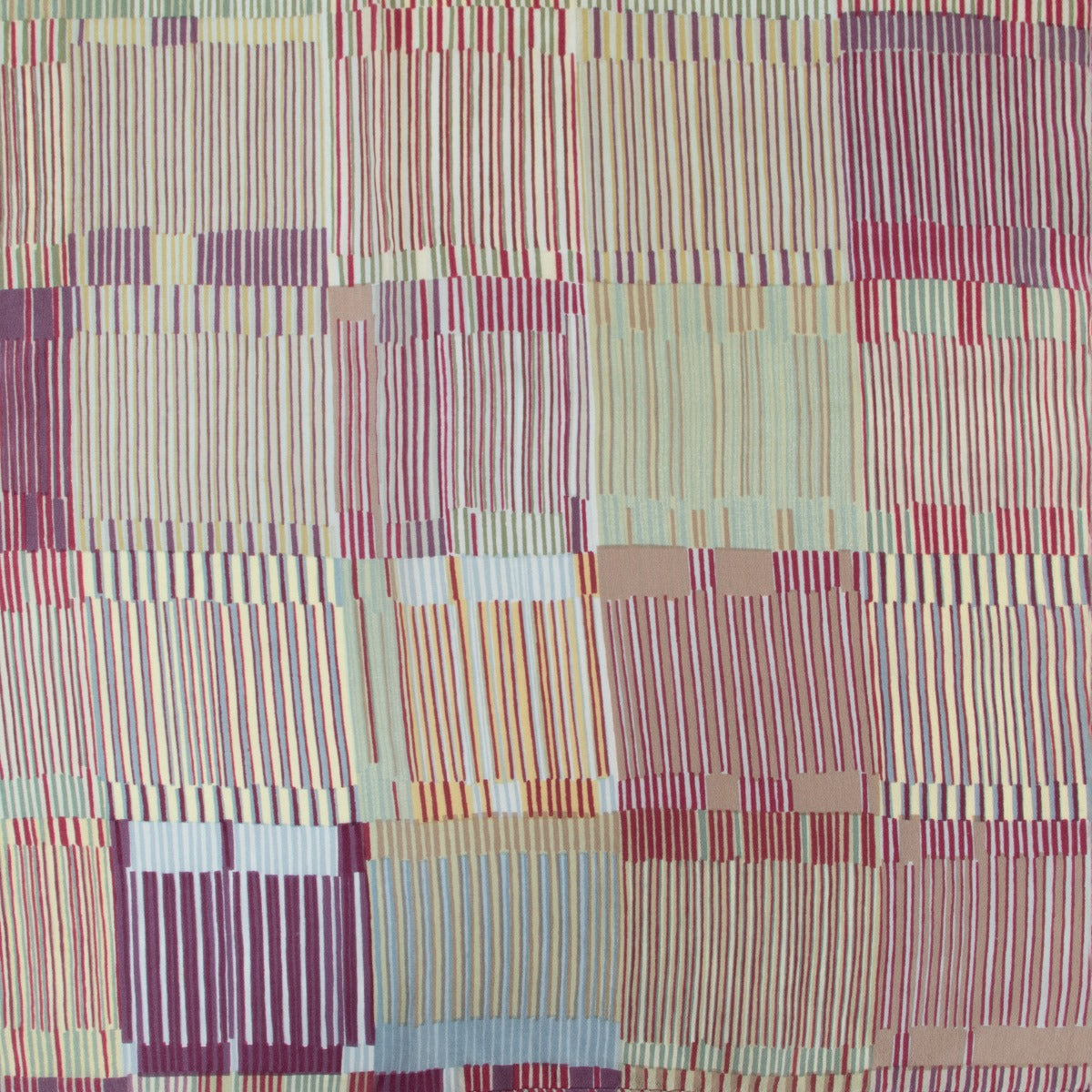 Buy in very good condition a Delvaux Multicolor Stripped Silk Scarf