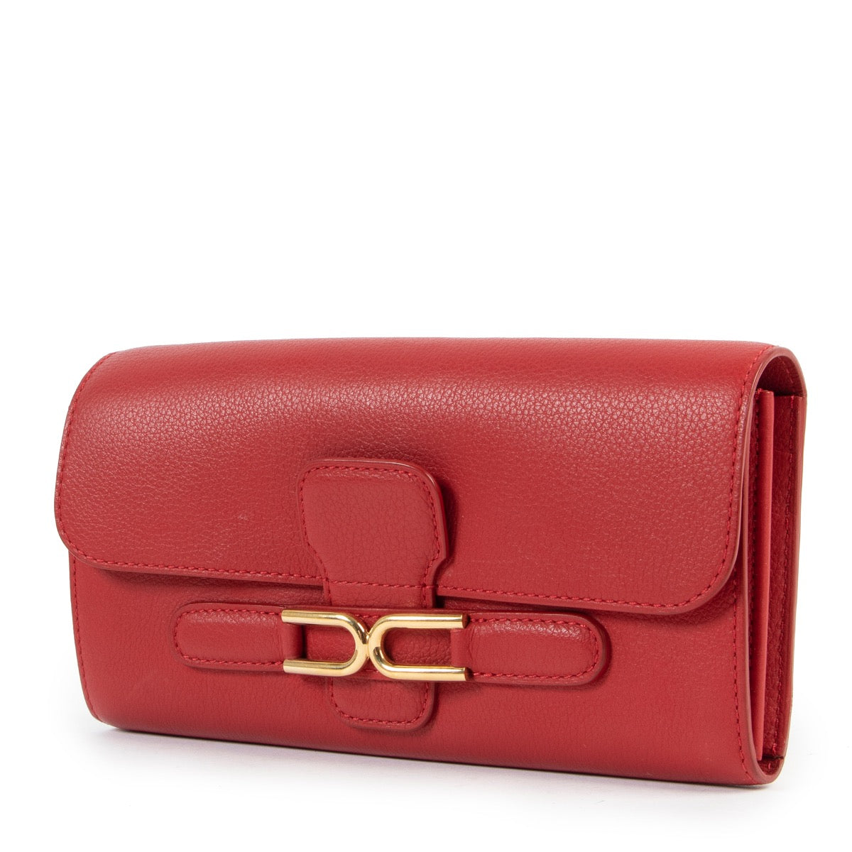 Buy this gorgeous Delvaux Red Escudo Wallet here safely