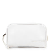 Buy in very good condition a Delvaux White Leather Pouchette