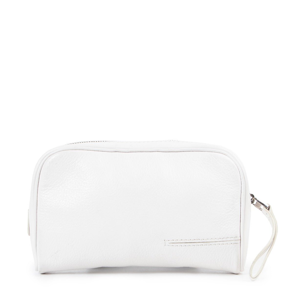 Delvaux White Leather Pouchette on Labellov, Worldwide Shipping