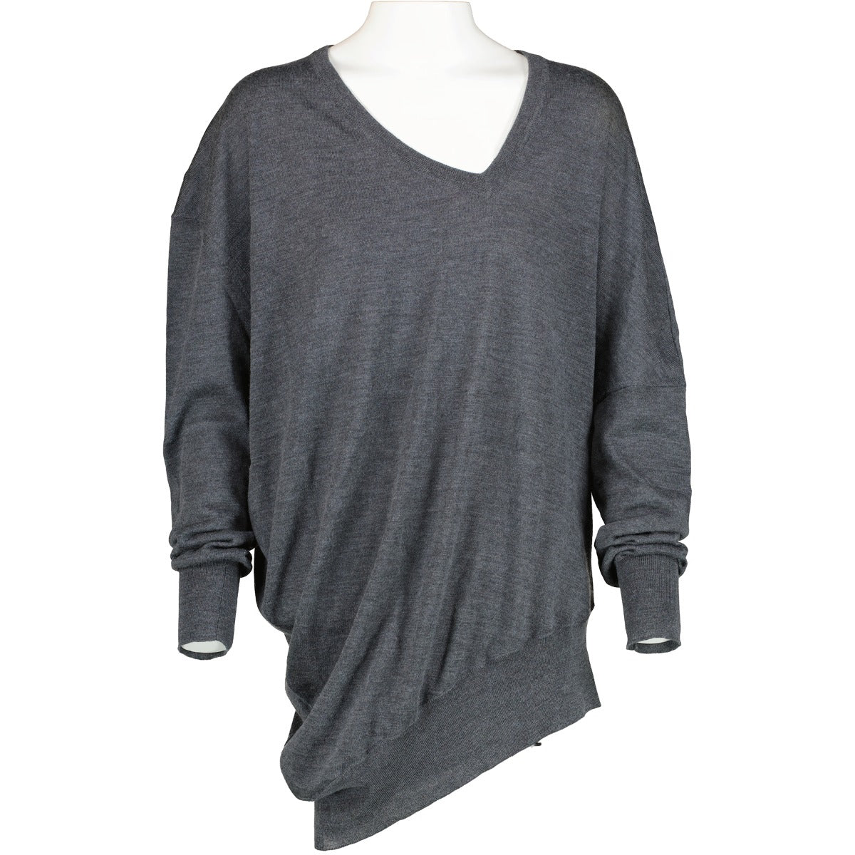 Pull asymétrique en maille Balenciaga gris - Taille 38
