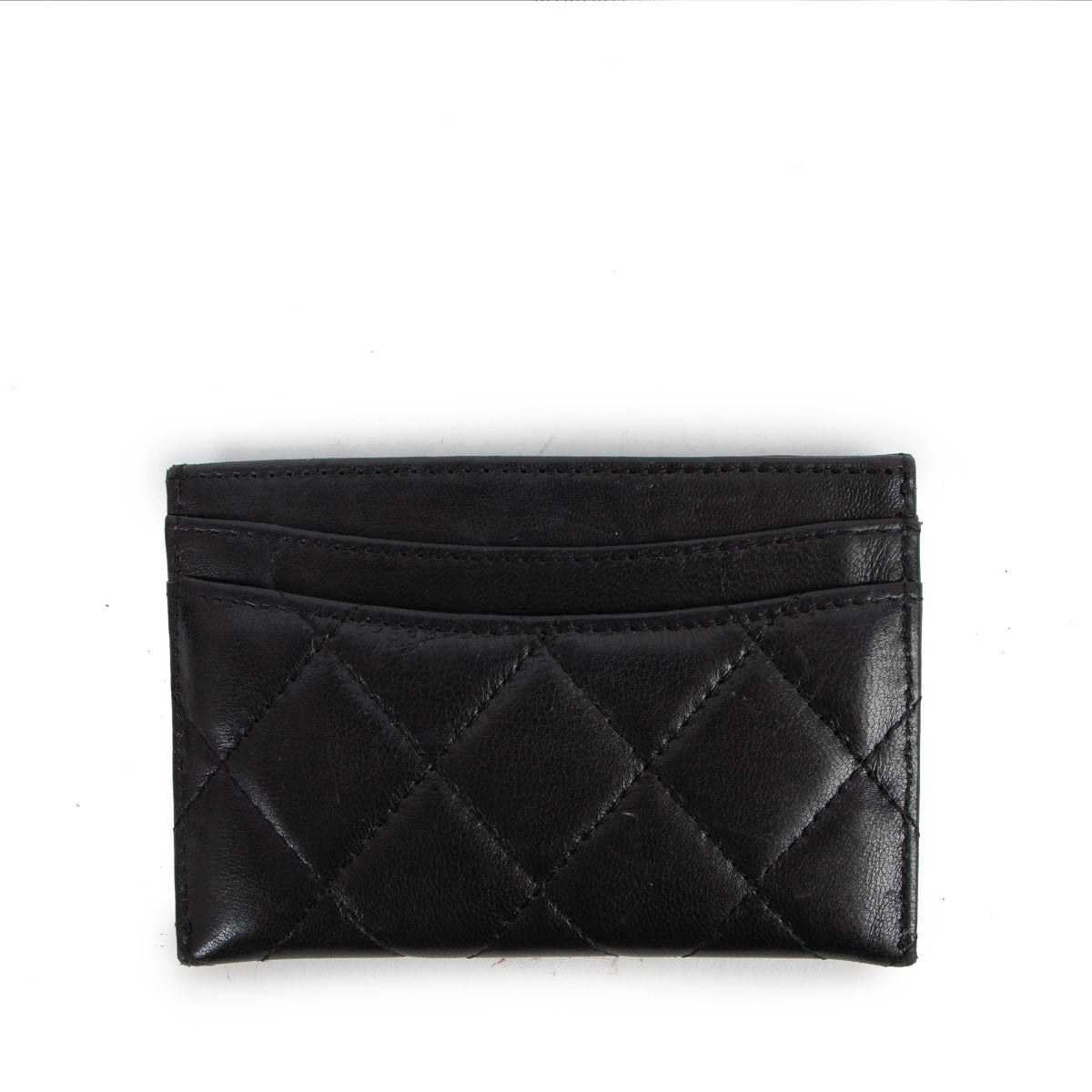 Chanel Black Quilted Lambskin Classic Card Holder