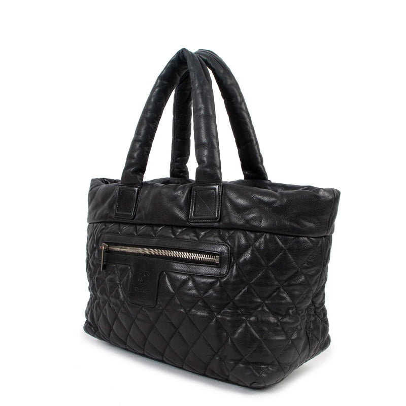 Chanel Black Coco CoCoon Leather Shoulder Bag