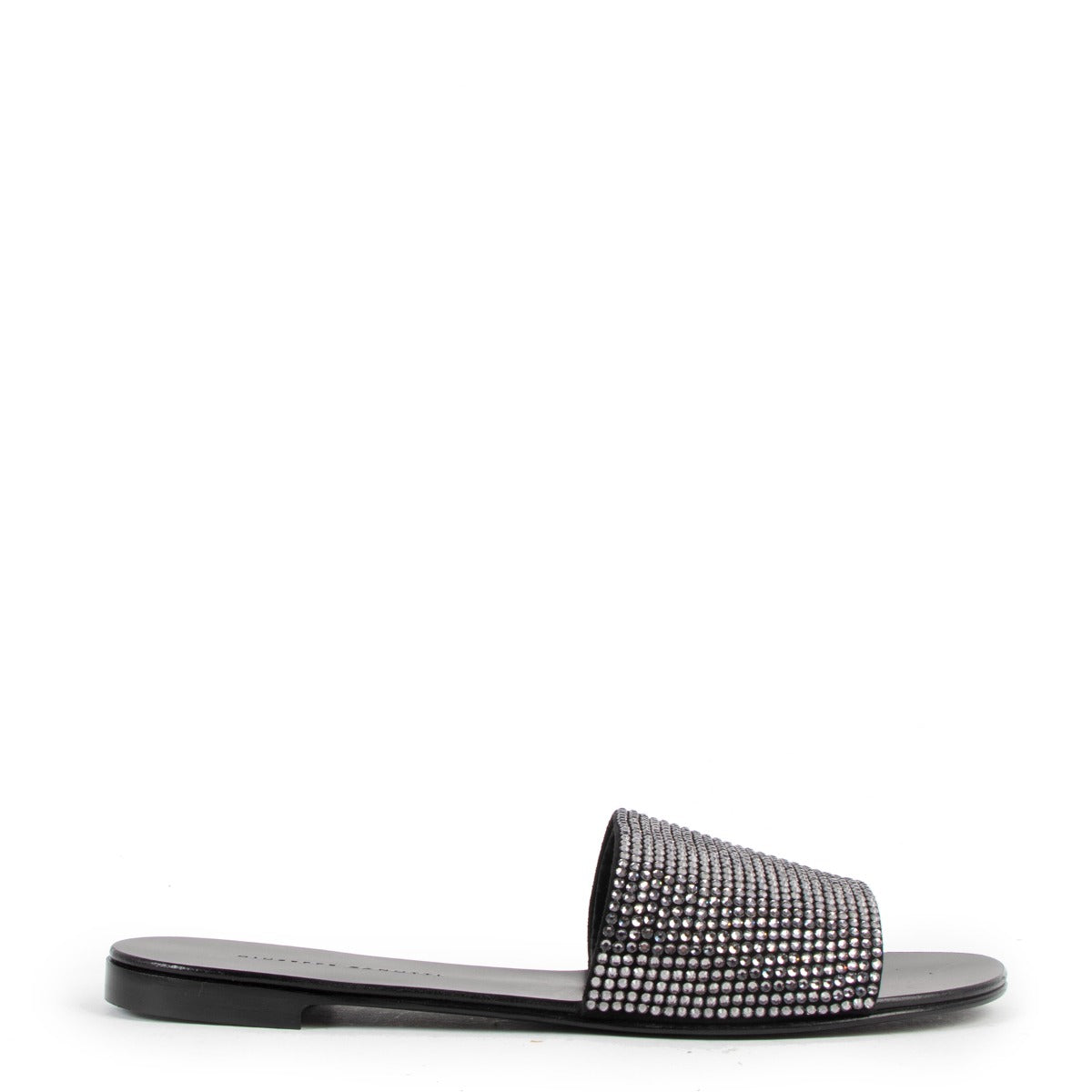 Giuseppe Zanotti Kanda Crystal Slide Sandals
