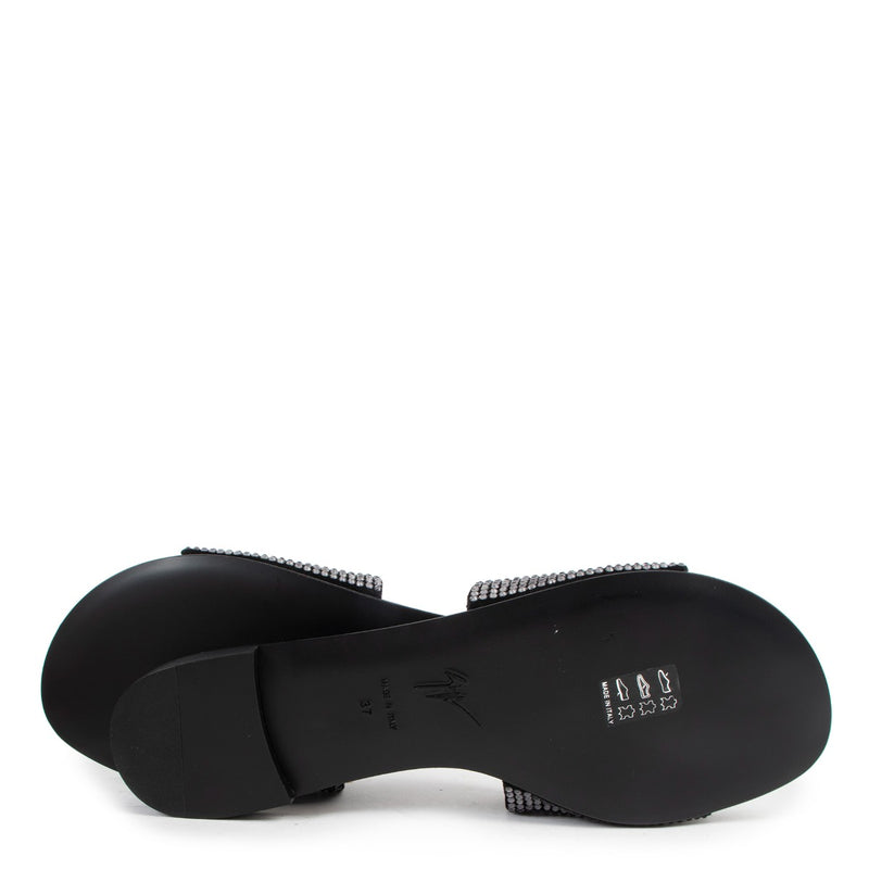 Giuseppe Zanotti Kanda Crystal Slide Sandals