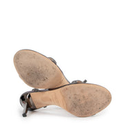 Jimmy Choo Minny 85 Blue Glitter Sandals