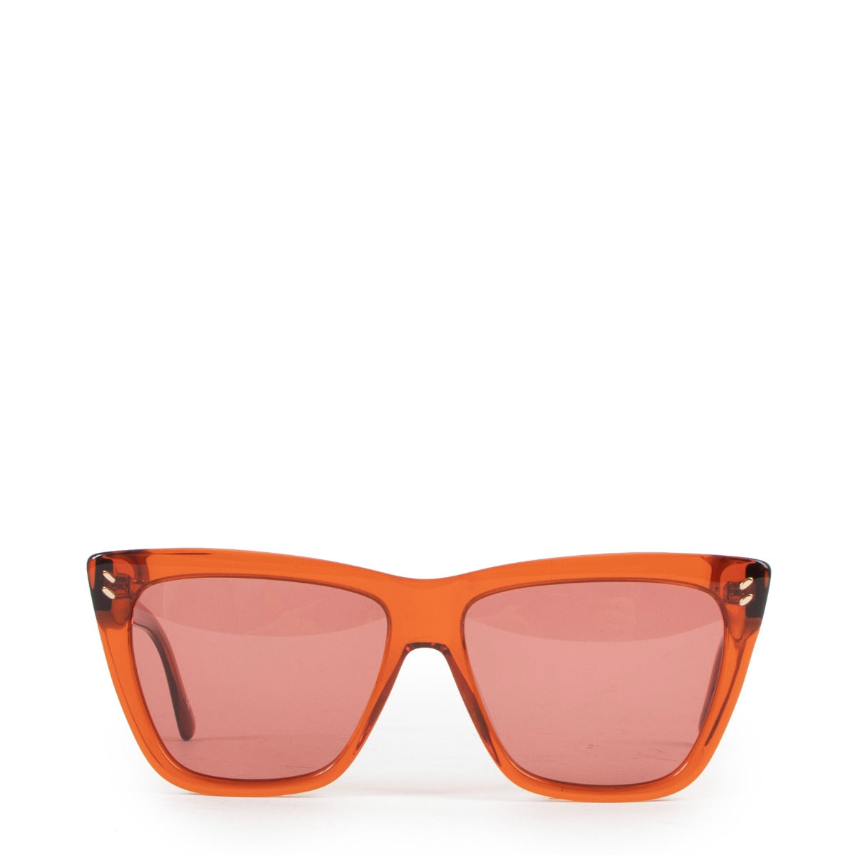 Stella McCartney SC0140 Orange See-Through Sunglasses
