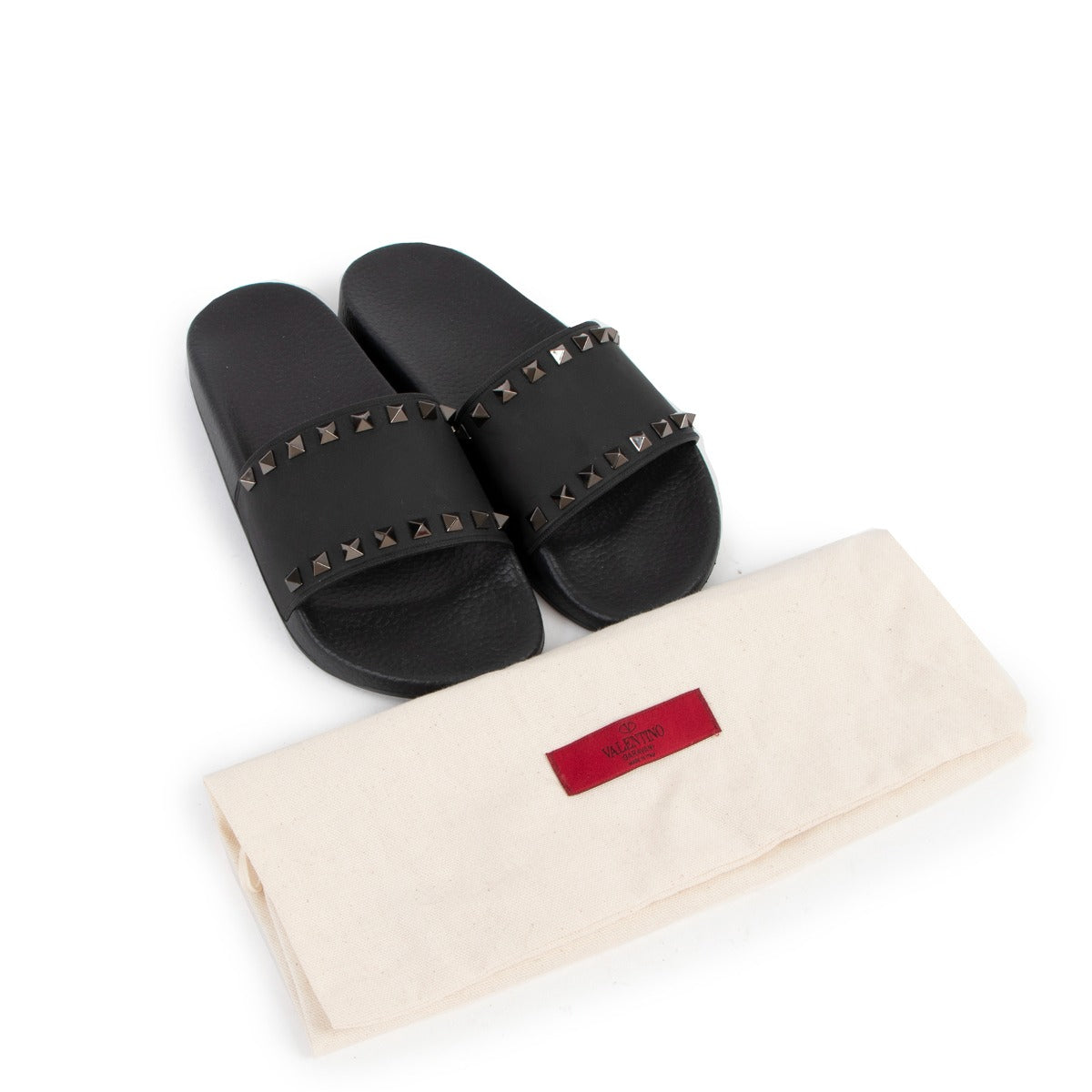 Sandales Valentino Garavani Rockstud Rubber Slider - Taille 37