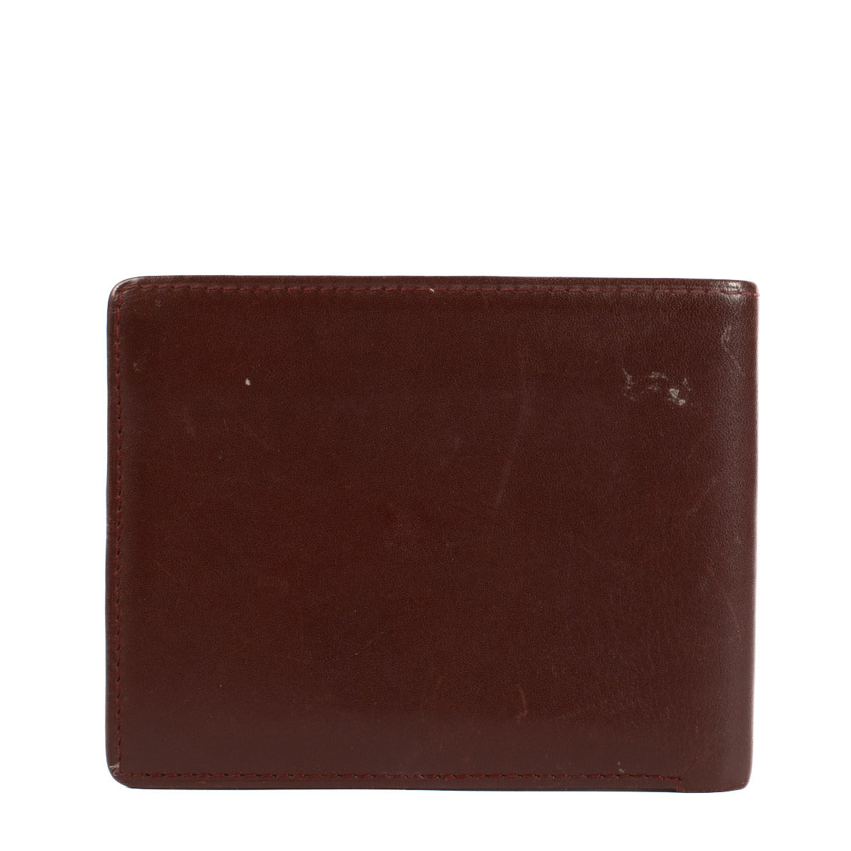 Cartier Burgundy Leather Flap Wallet
