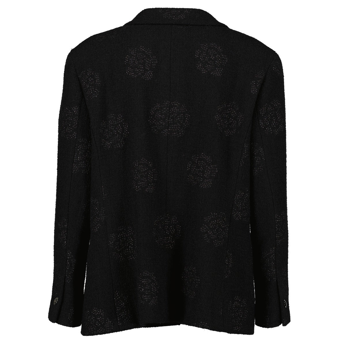 Chanel Cruise 2013 Black Tweed Camellia Jacket