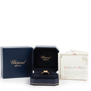 Shop safe online 100% authentic second hand Chopard 18k Yellow Gold Happy Diamond 0,05 Ring - Size 56 in very good condition at the right price at Labellov in Antwerp.