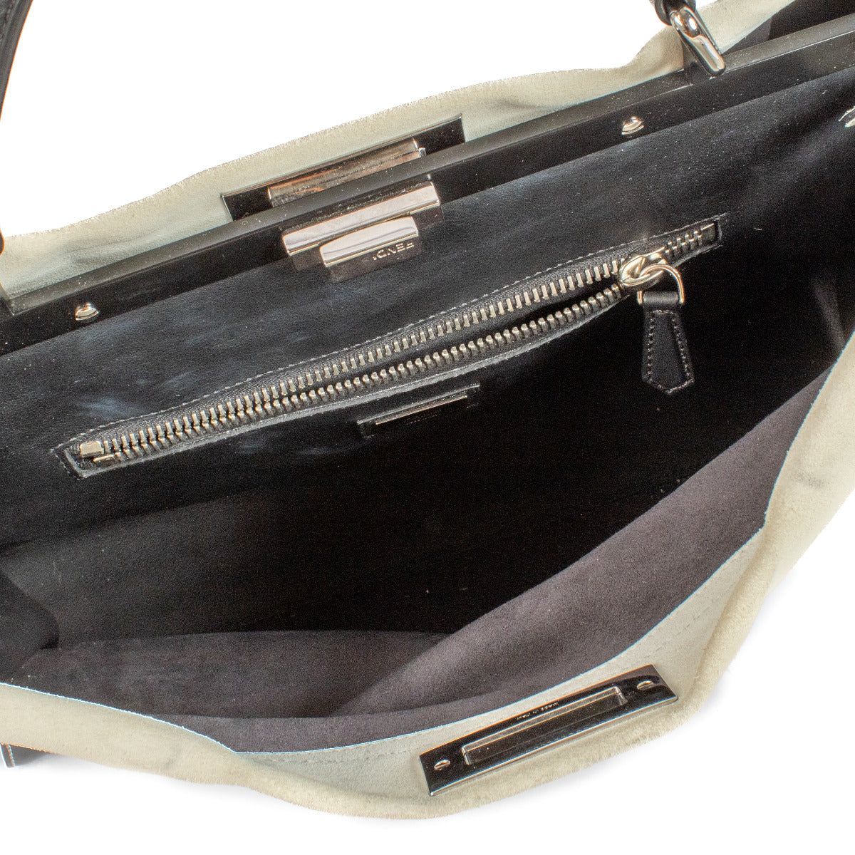 Sac Fendi Peekaboo grand modèle en cuir verni Ombré