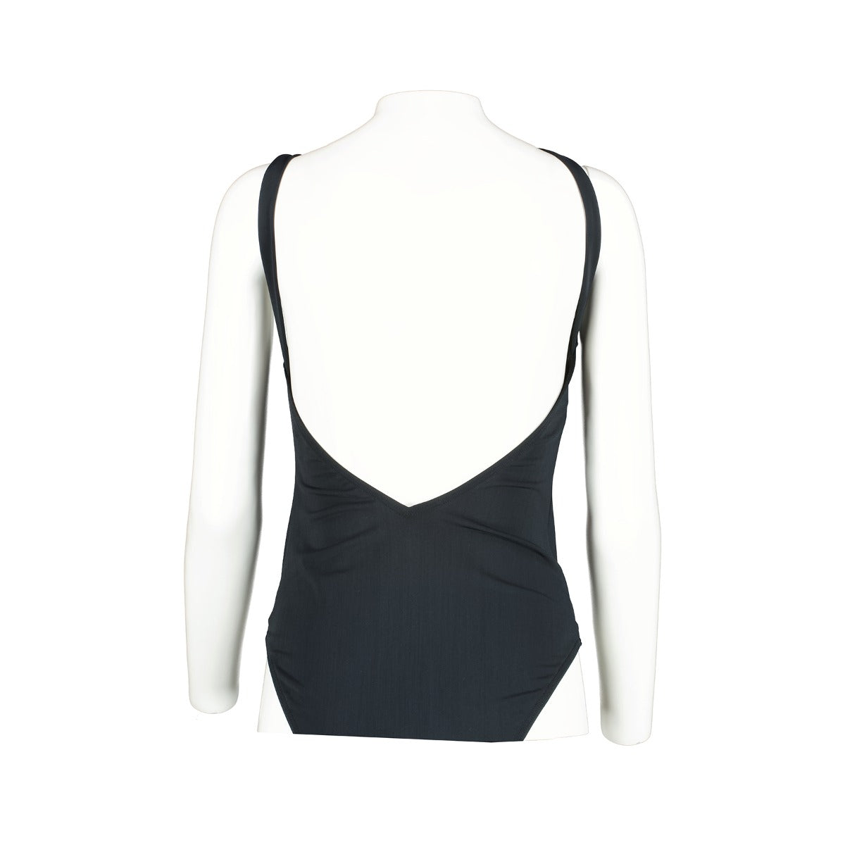 Chanel Vintage Black CC Bow Swimsuit