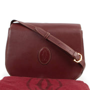 Shop online authentic second hand Must De Cartier Burgundy Crossbody Bag
