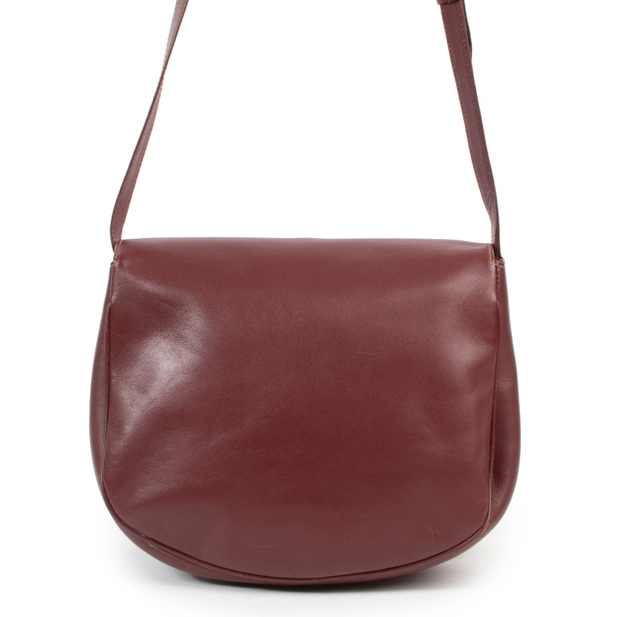 Achetez un authentique sac Cartier De Must en cuir burgundy d'occasion au juste prix.