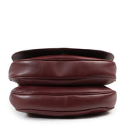 Op een veilige manier online kopen van een Cartier De must crossbody handtas in burgundy leer.