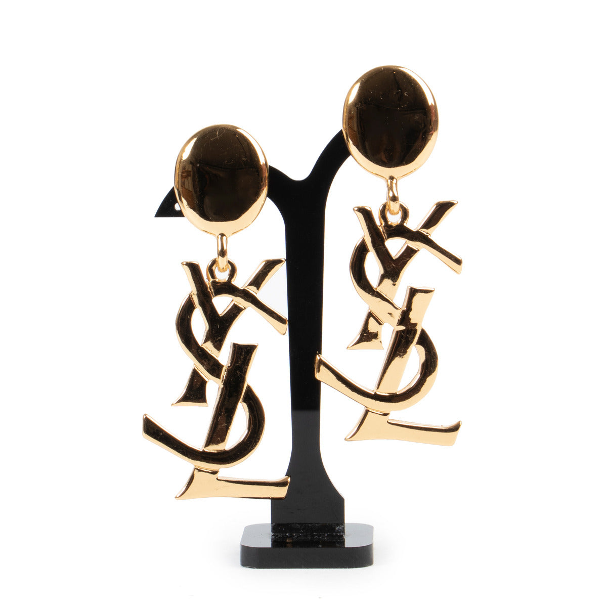 Yves Saint Laurent Gold Clip on earrings for the best price at Labellov