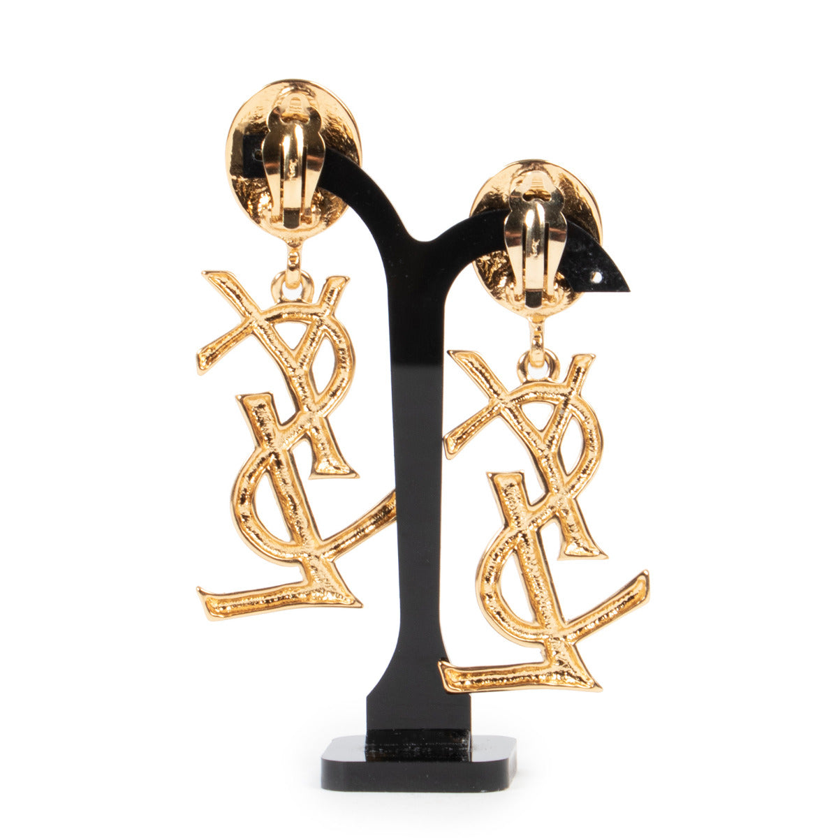Yves Saint Laurent Gold Clip on earrings for the best price at Labellov