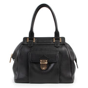 Shop online authentic second hand Delvaux Black Coquin Top Handle Bag at the right price.