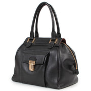 Achetez en ligne second main ce sac Delvaux Coquin en cuir noir.