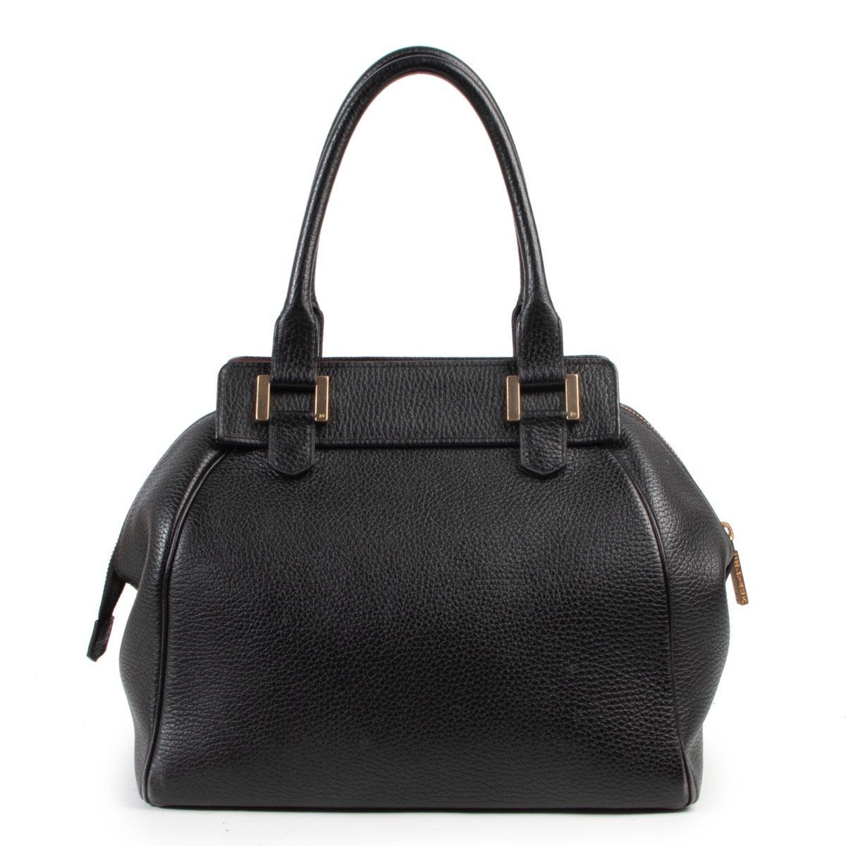 Achetez en ligne second main ce sac Delvaux Coquin en cuir noir.