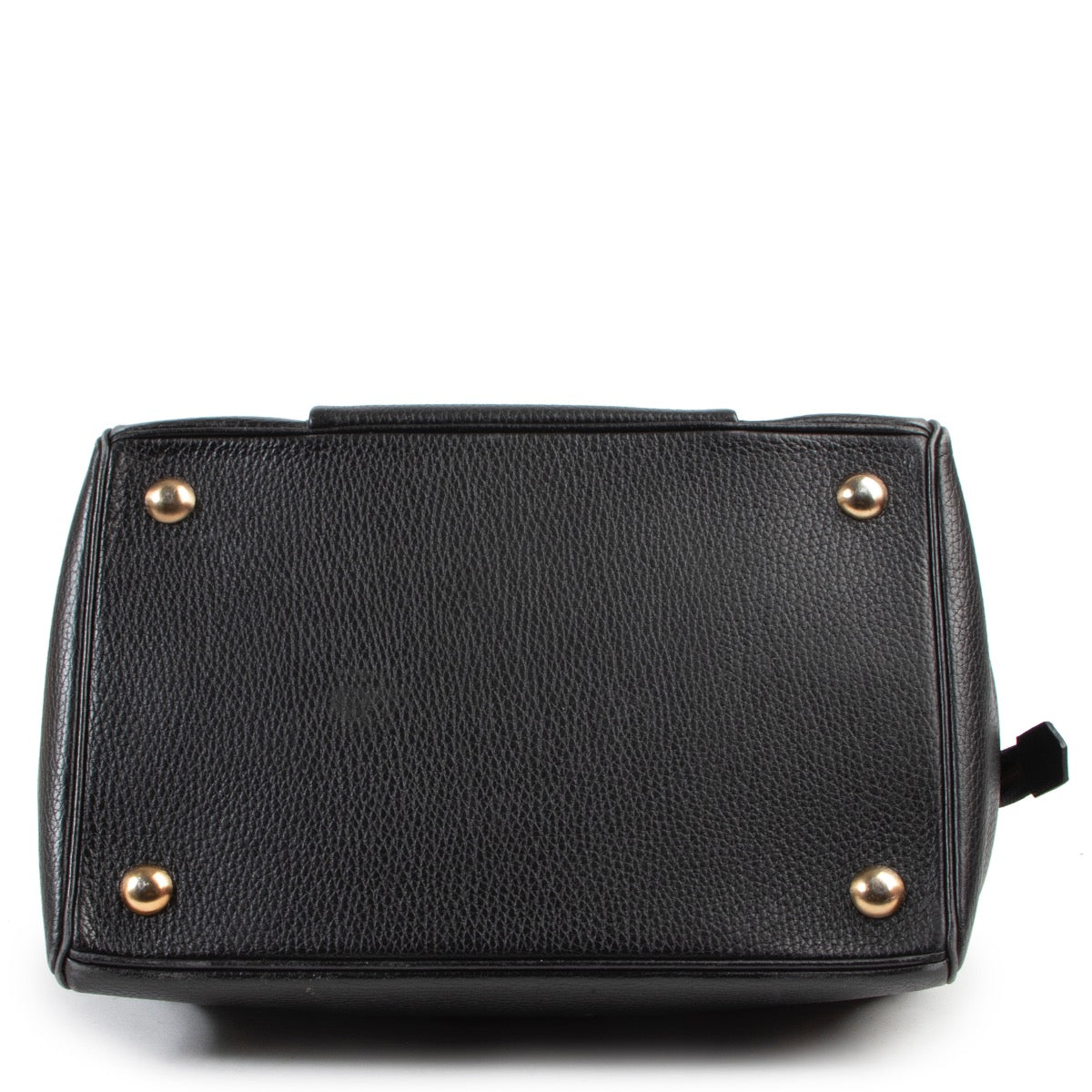 Online kopen van een authentieke tweedehands Delvaux coquin handtas in zwart leer.