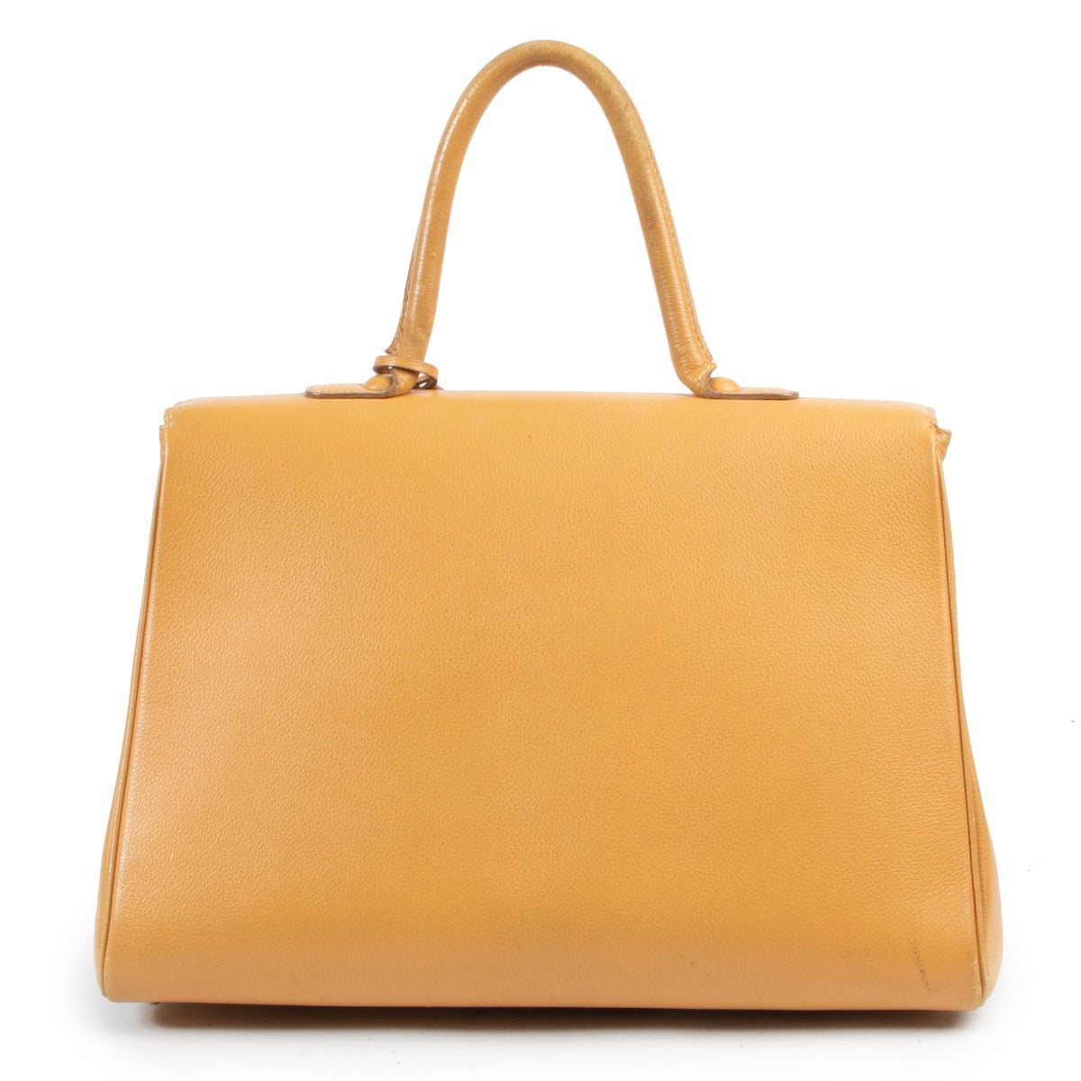 Veilig online een tweedehands Delvaux Brillant in geel leer kopen.