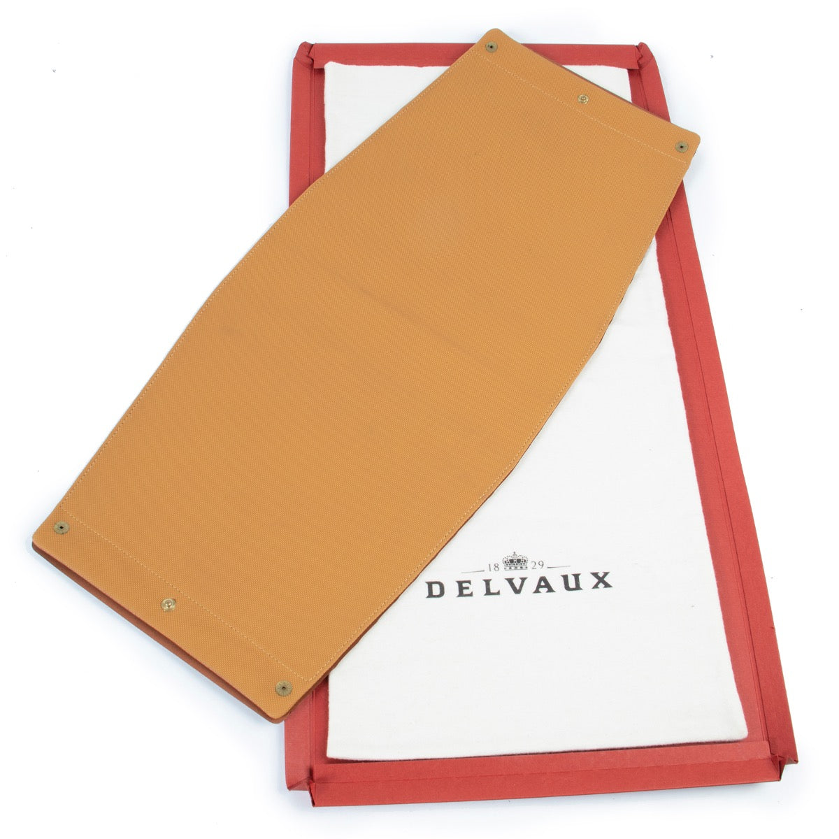 seconde main cuire Delvaux Cognac Illusion Top Handle Bag