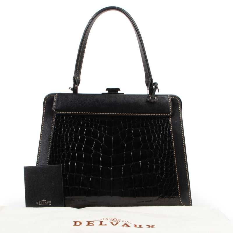 Delvaux Black Illusion Top Handle Bag